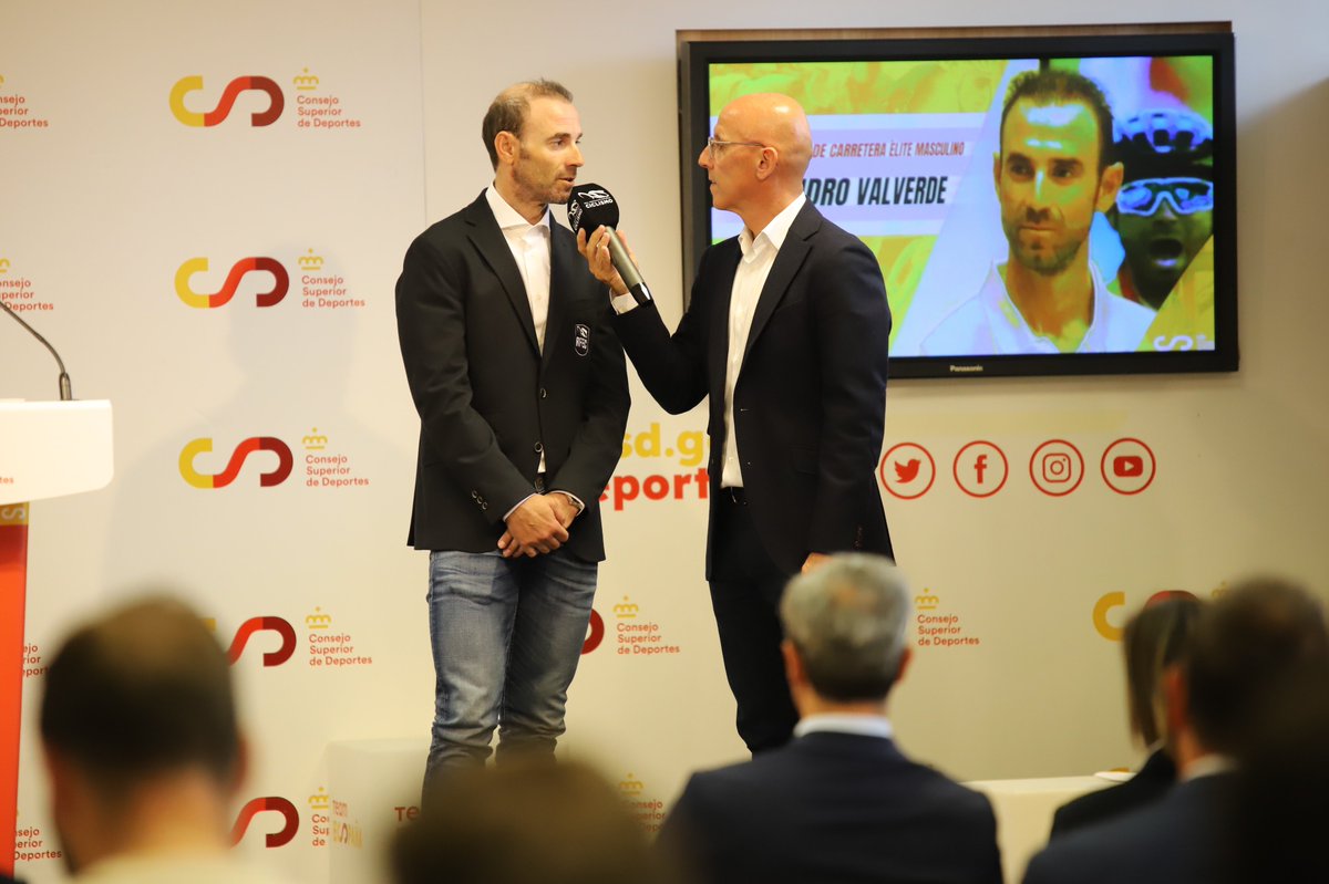 deportegob's tweet photo. 🎙️ El CSD ha acogido hoy el acto de presentación del nuevo organigrama técnico de la @RFECiclismo.

Un proyecto deportivo encabezado por Alejandro Valverde como seleccionador nacional de carretera élite que aspira a mantener a España como potencia mundial del ciclismo. https://t.co/7jORaei96L