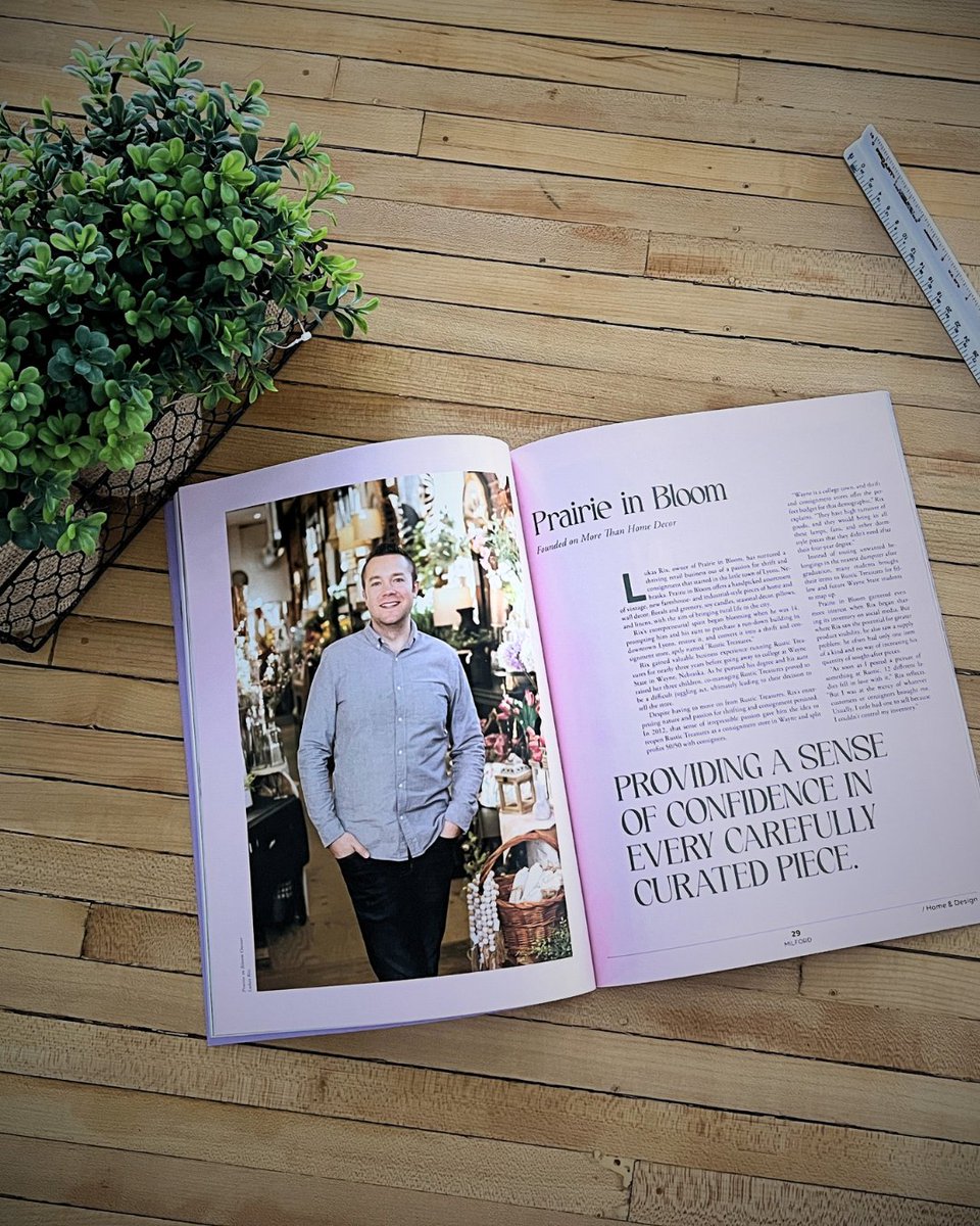Congratulations to Prairie in Bloom on their feature in #MilfordMagazine. We value their contribution to the vitality of our spaces and are proud to provide environments where businesses like theirs can succeed and positively impact the community. #Community #OmahaBusinesses