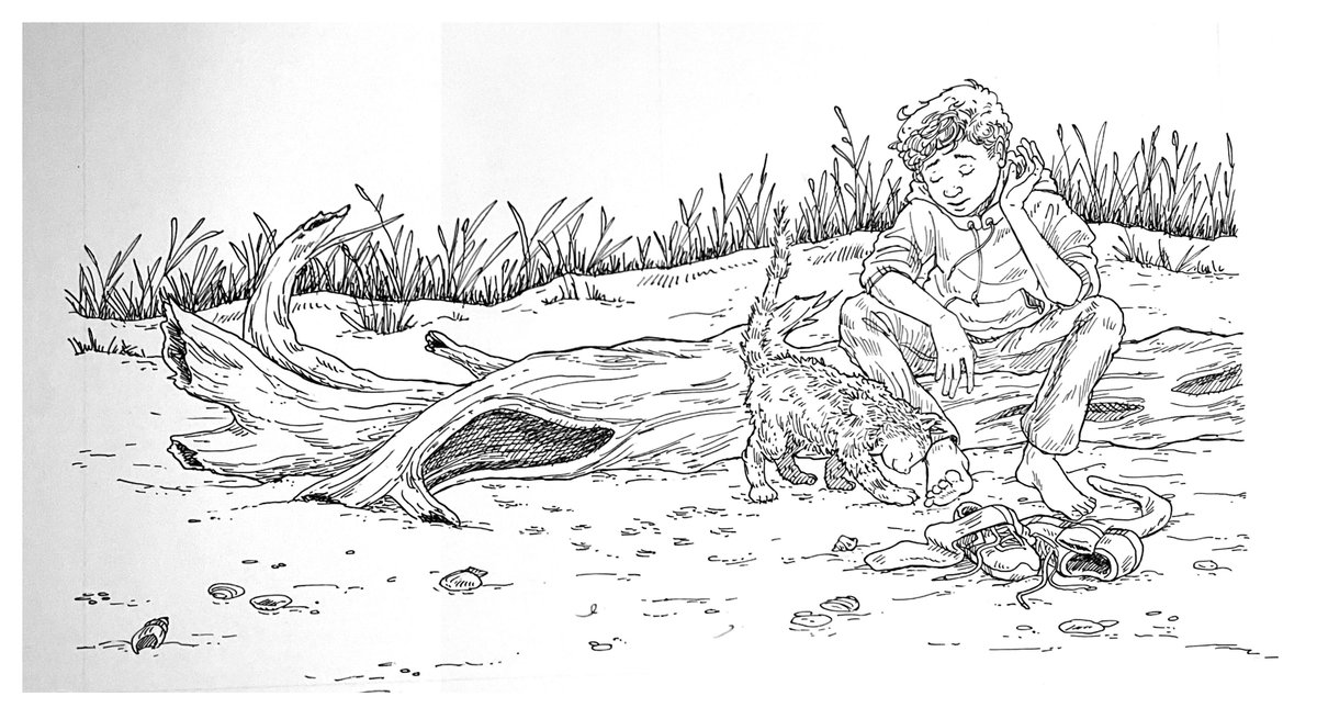 Another of my pen and ink drawings from a while back, from a children's book by Isabelle Holland: