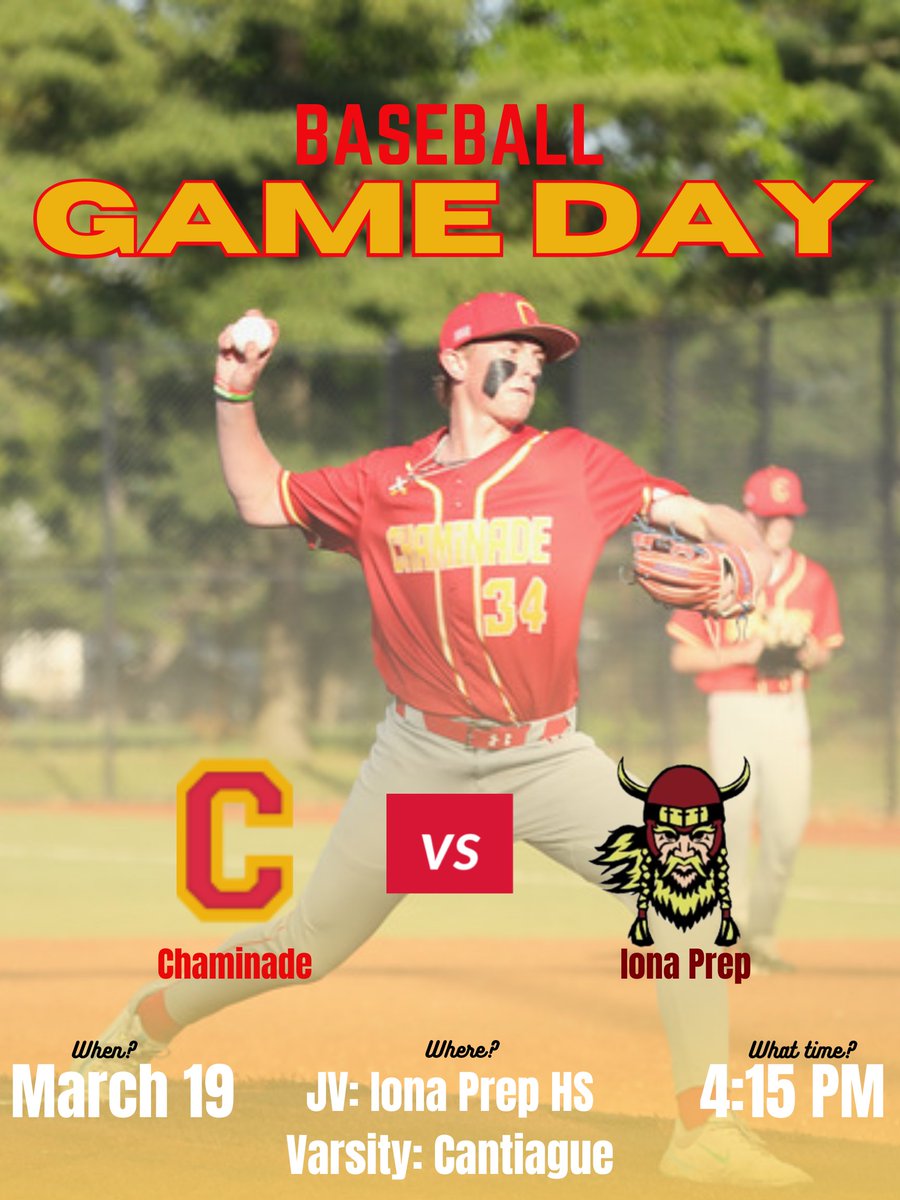 Opening day is here for our baseball program! Varsity and JV take on Iona Prep this afternoon at 4:15 p.m. JV will be on the road, while Varsity defends home field at Cantiague Park. Come out and support the teams as they kick off the season strong!