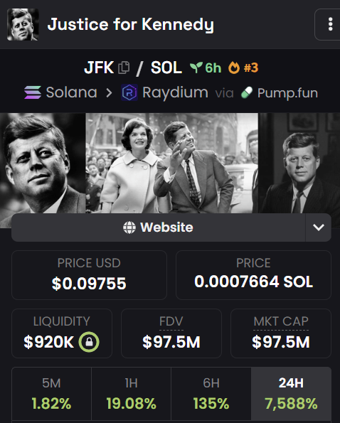 CryptoRugMunch's tweet photo. ⚠️ Justice for Kennedy - $JFK is a bundled scam! Early buyers still control around 95% of the supply. This has nearly a 100% chance of being a rug pull, and it’s best to stay away to protect your crypto assets. Stay safe!

CA: Gz5dYRCioGuZRUAgurSTnWa8RZ55mqUejzvj7Cobpump https://t.co/pIOtyjr1mu