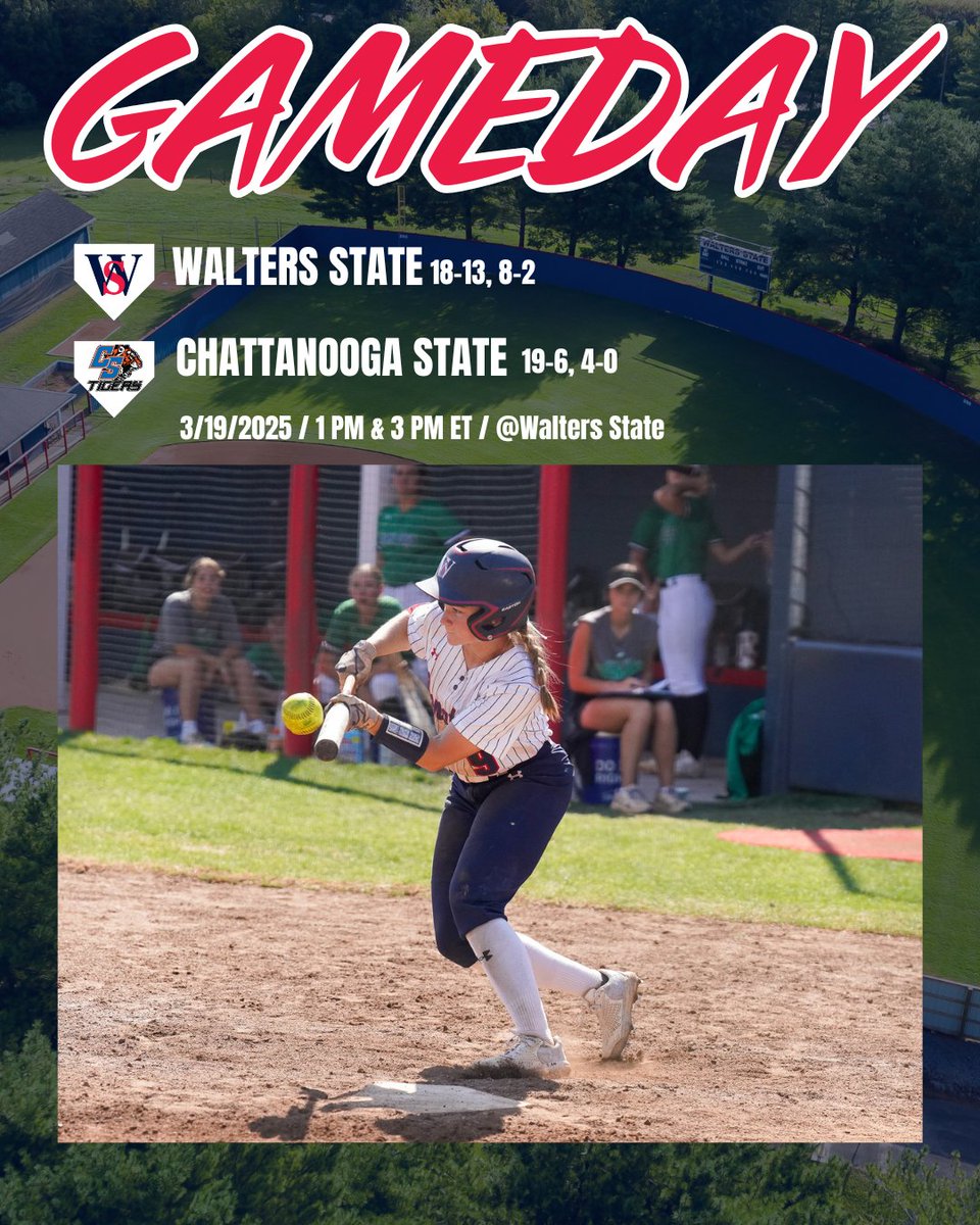 Lady Senators are at home today, taking on No. 18 Chattanooga State! First pitch of the doubleheader is scheduled for 1 pm ET.

WATCH: wsccathletics.com/information/Ga…