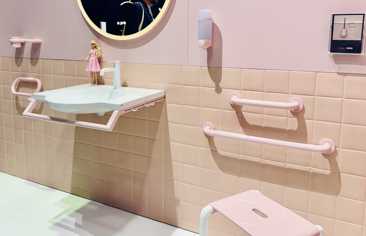 Bathroomreview's tweet image. HEWI is showcasing its new Barbie collection in Hall 3.1. Accessible design at its finest!
@ISHFrankfurt
#bathroomdesign #accessibledesign