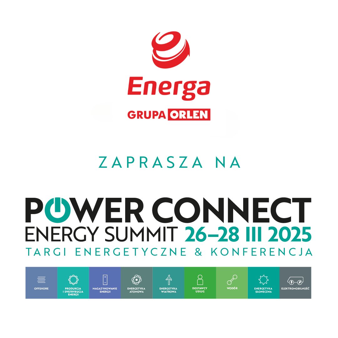 ⚡️26-28 marca w <a href="/gdansk/">Miasto Gdańsk</a>.u odbędzie się Power Connect Energy Summit. #Energa jako #PowerPartner wydarzenia będzie obecna wraz ze spółkami: Energa Operator, Energa Obrót, Enspirion, Energa Oświetlenie oraz Energa Wytwarzanie. Zapraszamy na nasze stoisko w <a href="/amberexpo/">AMBEREXPO</a>. #EnergaWłącza