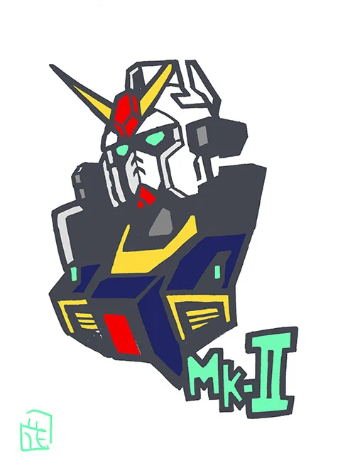 マーク2三兄弟。  #このタッチ #三兄弟シリーズ #ファンアート #機動戦士Zガンダム #エルガイム 