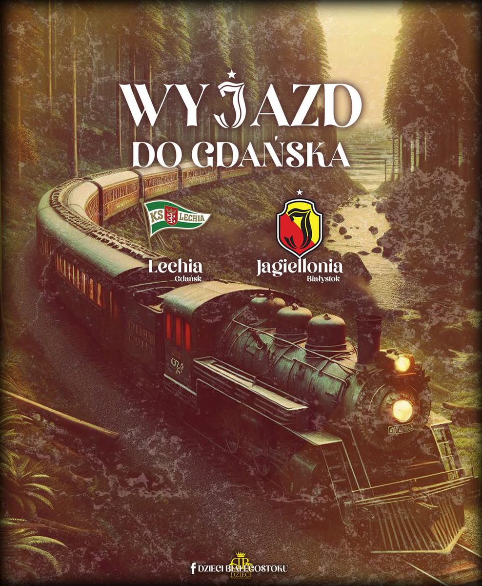29.03. POCIĄG SPECJALNY DO GDAŃSKA ‼️

Koszt 185 zł (bilet + przejazd)
2000 biletów.

W pociągu każdy ma miejsce siedzące.

Pełna mobilizacja, zapisujcie się jak najszybciej żeby organizatorzy mogli zamówić drugi pociąg w razie potrzeby.

Zapisy:
 jagaontour@gmail.com 
#LGDJAG