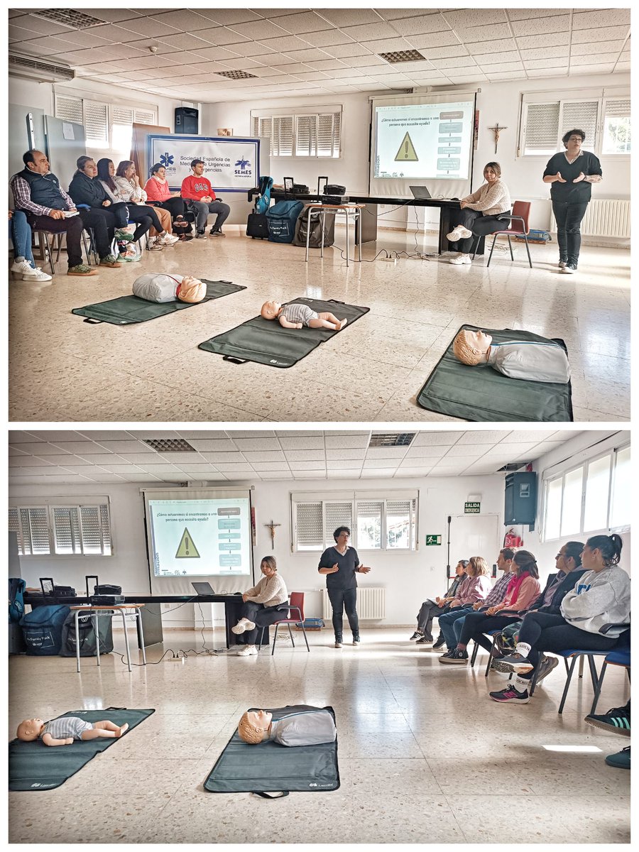 ExtreSEMES's tweet photo. Charla sobre Soporte Vital Básico y Desfibrilación Semiautomática
Formando para salvar vidas 🫰❤️

Centro de Educación Especial Nuestra Señora de la Luz (Badajoz) 🏫📚 https://t.co/fqmcwiVpoF