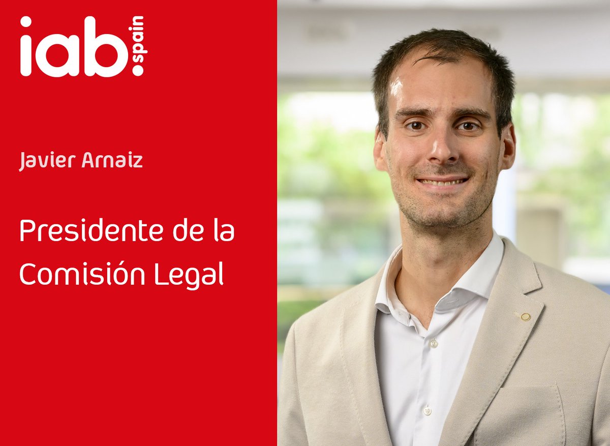 📣Javier Arnaiz, Counsel del Departamento de Privacy &amp; Cybersecurity de <a href="/ECIJA/">ECIJA</a>, ha sido elegido Presidente de la Comisión Legal de IAB Spain. Desde la asociación le damos la enhorabuena. 🔗Más info en: iabspain.es/javier-arnaiz-…