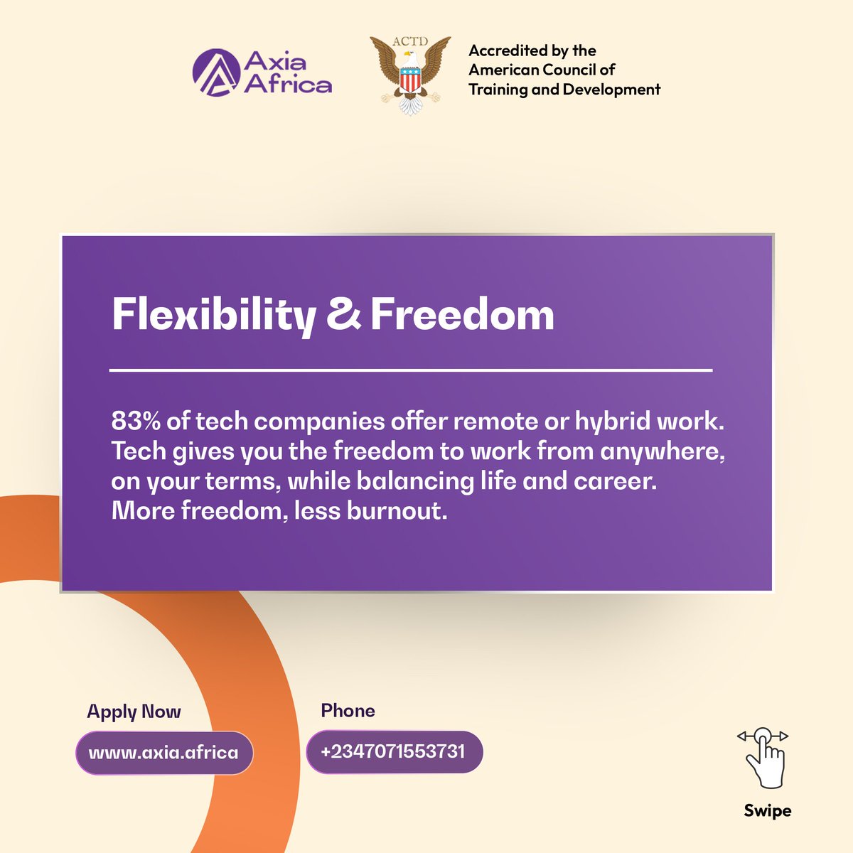 axiaafrica's tweet image. Here are 3 solid reasons why YOU should build a career in tech—especially in Africa’s growing tech space.

🔗 Don’t get left behind. Secure your future in tech by visiting axia.africa

#TechForAfrica #AxiaAfrica