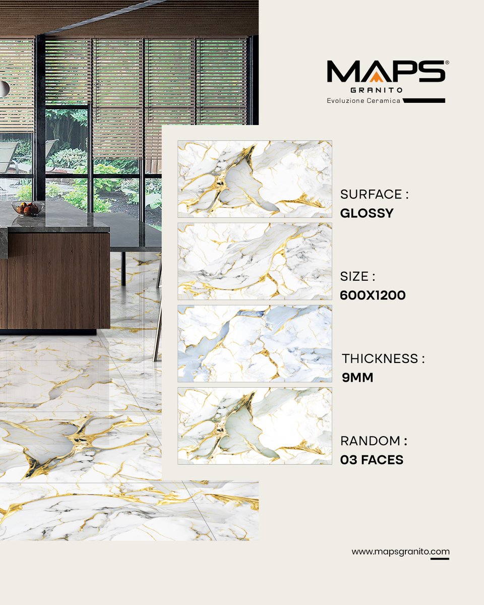 MapsGranito's tweet photo. The beauty of tiles lies not in their surface, but in the depth they bring to a room.
.
ORBIT GREY-ORBIT GREEN 
Size: 600x1200
Surface: Glossy 
Random: 02 Faces 
Thickness: 09mm
.
For more information
Visit Website:
https://t.co/RMOu3T3Ink
.
#MapsGranito https://t.co/F8eIRpFlub