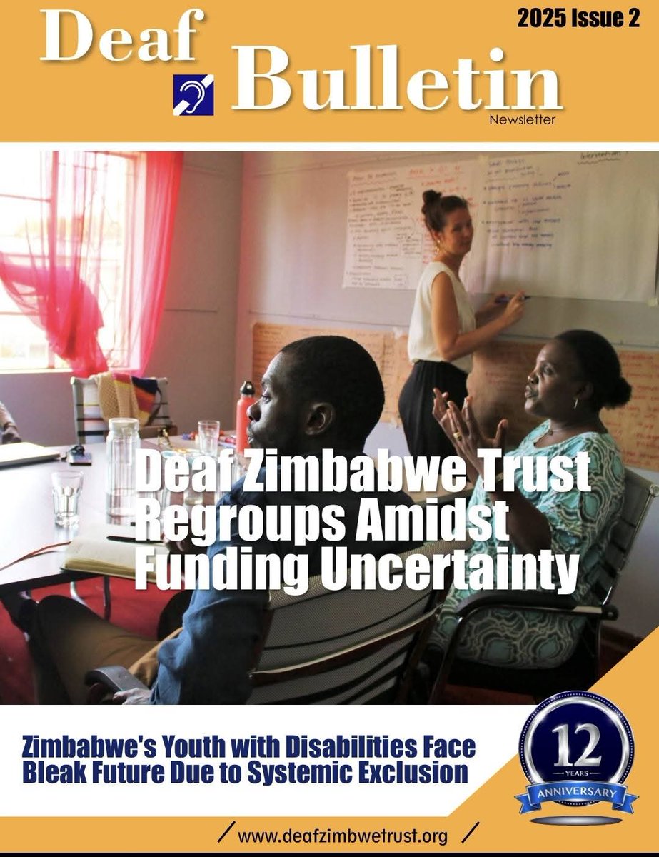 DeafZimTrust's tweet photo. #DisabilityMatters 
#BuildingInclusiveCommunityForAll
#Deaf
To access  our February 2025 edition of the Deaf Bulletin and the Disability Observer, click the links below 

https://t.co/5hc22a2ZJO

https://t.co/m9rttOaBEk

Remember to like and share with others. Happy reading 📚 https://t.co/UA9cg61nFe