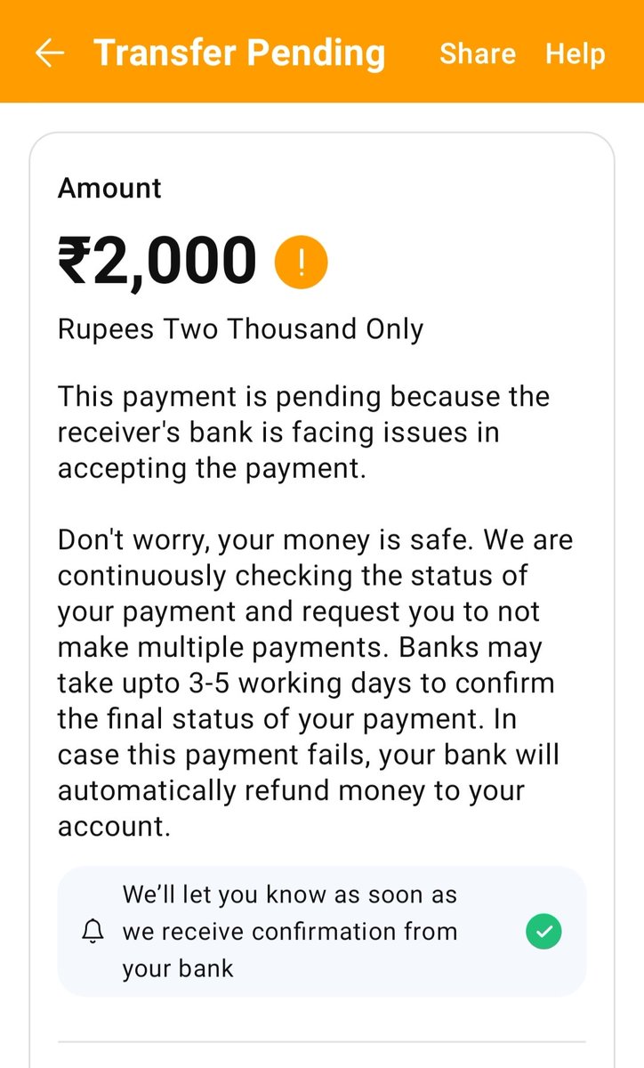Vamshigolla1's tweet image. I request Paytm to update the transaction status to "Successful" so I can proceed with my refund request.

UPI Ref No: 506222847353

Please resolve this issue at the earliest!

#PaytmUPI #UPITransactionIssue #PaytmSupport