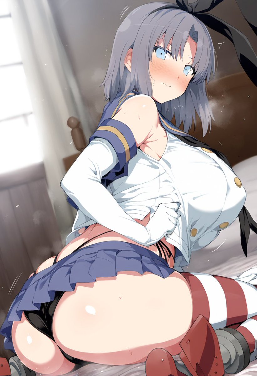 休日出勤やら低気圧やら凄まじいので雪泉は明日になりそうです。
島風の服は明日には伸び切ってそう 