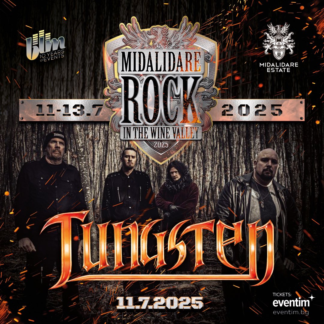 Bulgaria🇧🇬🇧🇬🇧🇬
See u in July! 
#midalidarerock