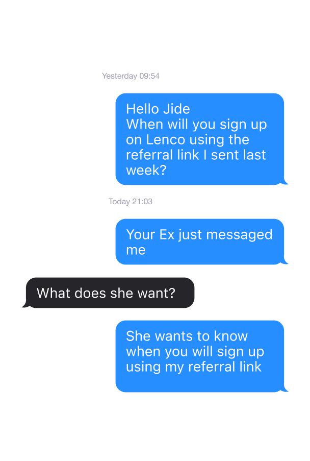 LencoHQ's tweet image. Our referrers are NOT joking anymore! If you haven’t signed up yet, expect some serious pressure! 😁

Want to join our referral program?
Click here to get started share.hsforms.com/1TqJ-7FsXTAum7…

#lencohq #business