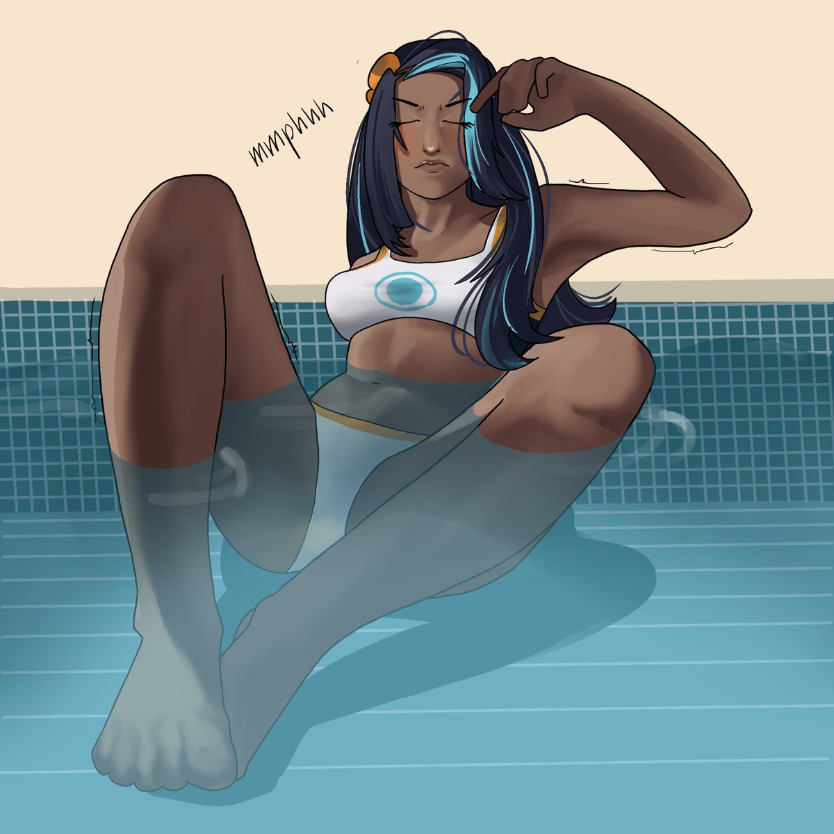 ForuFet_'s tweet photo. Better part of going to the pool is not having to go to the bathroom~
#pee #pokemon #underwater #poolpee #nessa #piss #wetting https://t.co/R3F5t9ZyNi