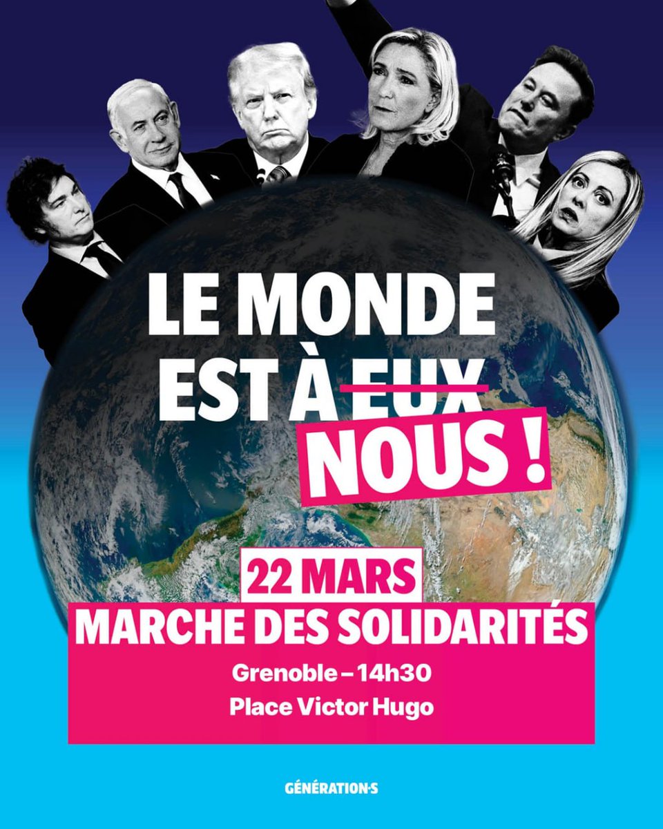 38_Generations's tweet image. Journée internationale contre le racisme et le fascisme le #22mars

Soyons nombreux à défendre les droits de toutes et tous, à se mobiliser pour une société de solidarité et de fraternité.

Ensemble le 22 mars à #Grenoble et ailleurs.