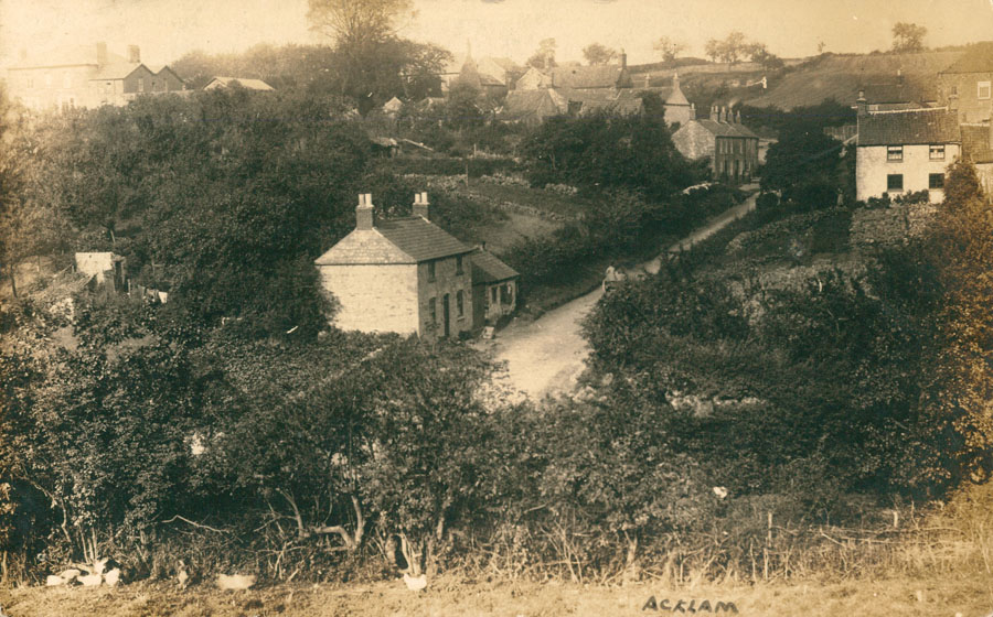 The village of Acklam, near Malton, was previously in the East Riding of Yorkshire until the local government reorganisation in 1974. It is mentioned in the Domesday Book of 1086 as 'Aclum'.

📜 PO/1/1/1, Postcard view of Acklam in c.1907