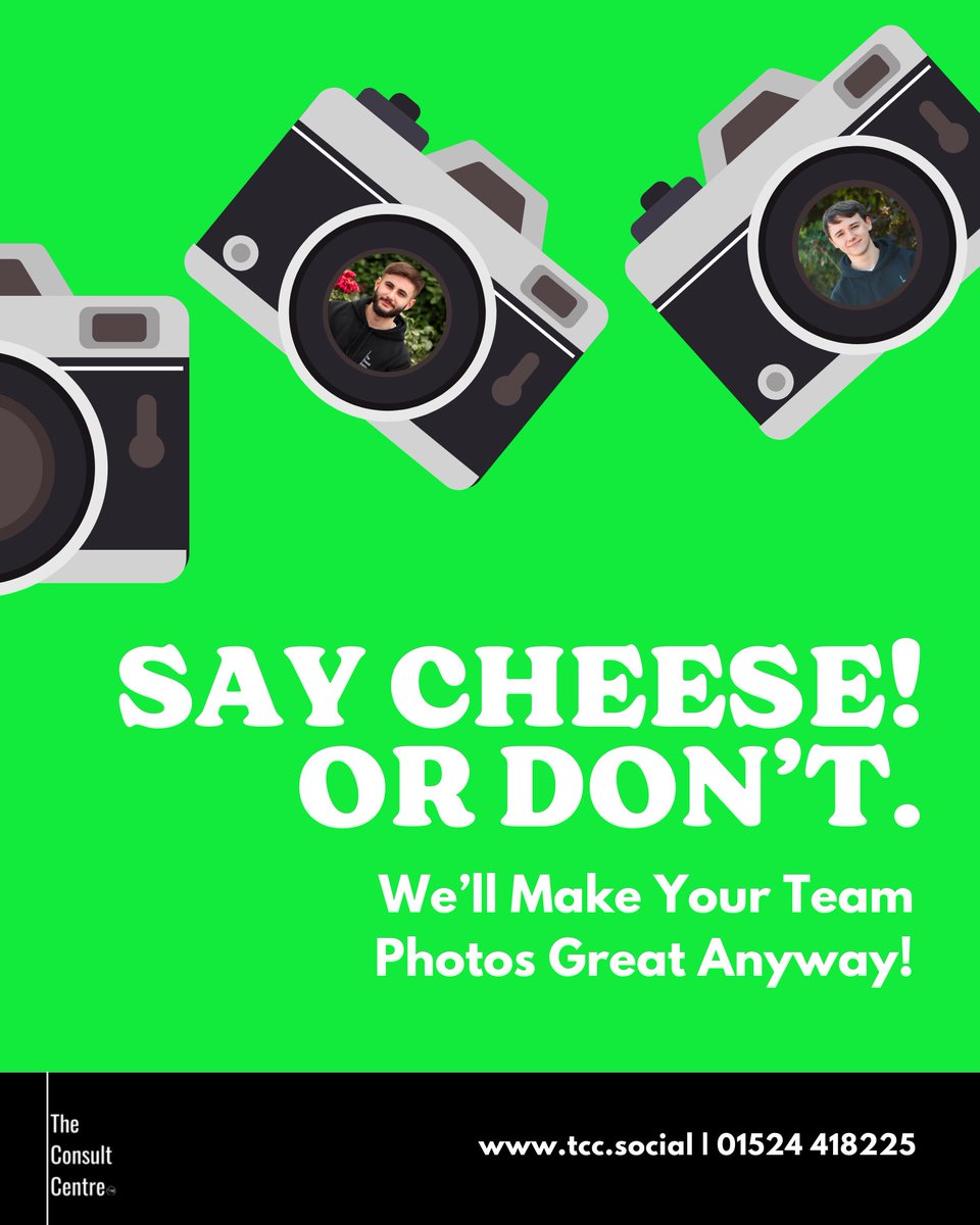 👉 01524 418225

No more awkward, blurry team photos – let’s make sure you look your best!

We’re not just talking about a quick snap on your phone. We’re talking proper, high-quality photos that make your team look like they mean business (without the awkward poses).