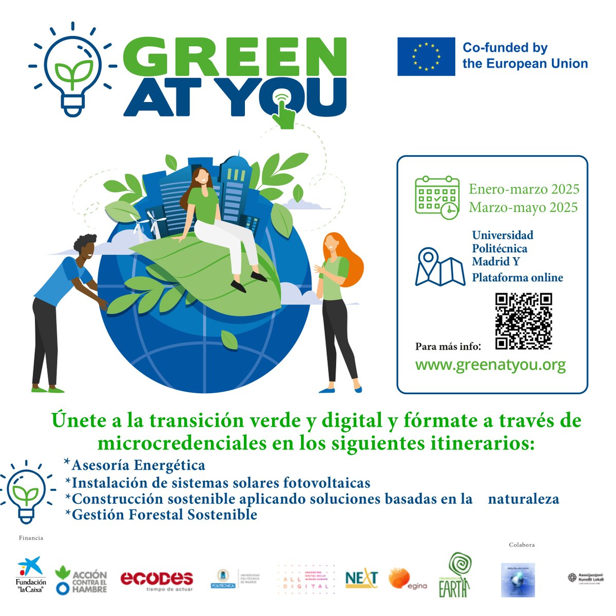¿Estás buscando trabajo? ¿Quieres cambiar de sector o ampliar tus oportunidades laborales? Inscríbete a los         cursos de formación para el empleo en sector forestal y         energético que se darán en abril y mayo 2025 en <a href="/MontesUPM/">ETSI de Montes, Forestal y del Medio Natural</a> de <a href="/La_UPM/">Universidad Politécnica de Madrid</a>
+inf👇
enketo.actioncontrelafaim.org/single/8LX8bWYW