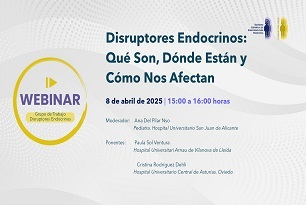 sociedadSEEN's tweet photo. 🆕 #Webinar "#Disruptores #Endocrinos: qué son, dónde están y cómo nos afectan" @GEMASEEN

🖥️ 8 de abril 
⌛ 15 - 16 h. 
➕ https://t.co/bdpaop0f2a https://t.co/E3LJALMyb1