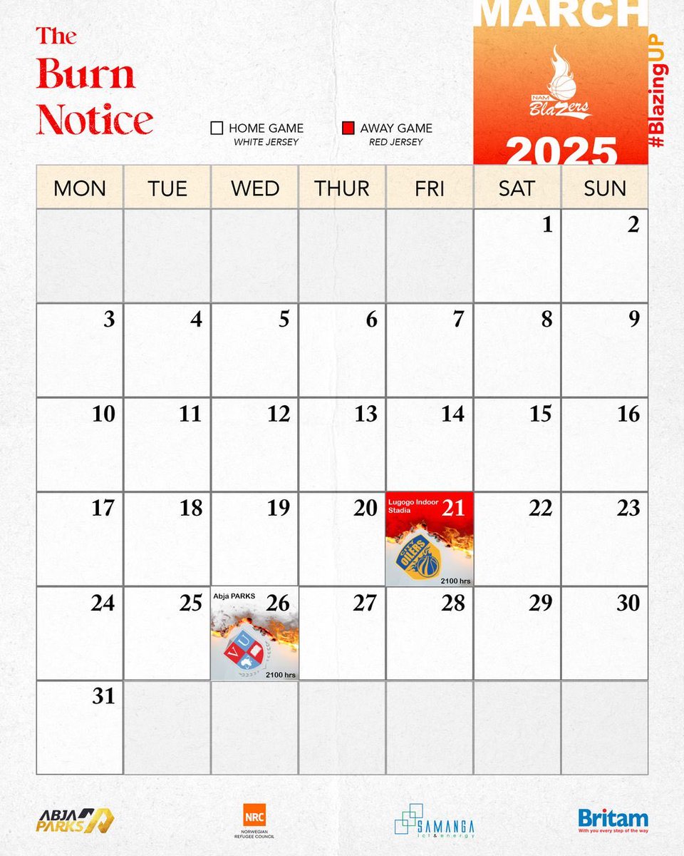 The March schedule is here!

#BlazingUp