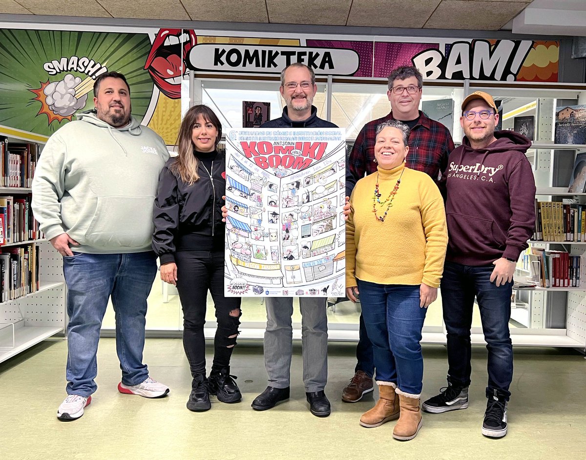📄 Del 1 al 12 de #abril, la localidad navarra de #Ansoain se convierte en el epicentro del cómic social con la celebración de la 6ª edición de KOMIKIBOOM. Las jornadas dedicadas a la divulgación, reflexión y disfrute del cómic como herramienta de sensibilización y expresión