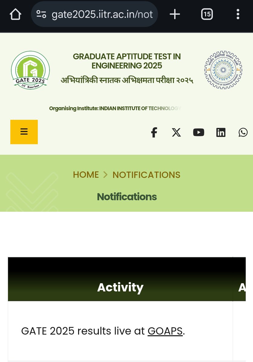 JigishaBaliyann's tweet image. GATE 2025 results announced 📢
@GATE2025IITR #gate2025 #gate25 #gatecse #gatecsit #gatedsai #gatecsda @physics__wallah @gatewallah