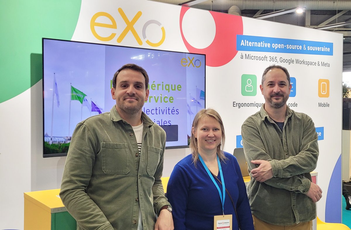 🎉C'est parti pour le Salon <a href="/DigitWorkplace/">Digital Workplace</a> 2025 !
💬Retrouvez-nous sur le stand D69/C70 pour des démos de notre nouvelle version tout-en-un, #opensource et #souveraine eXo 7.0 et pour échanger sur vos projets
Nos temps forts à ne pas manquer : bit.ly/eXoDW2025