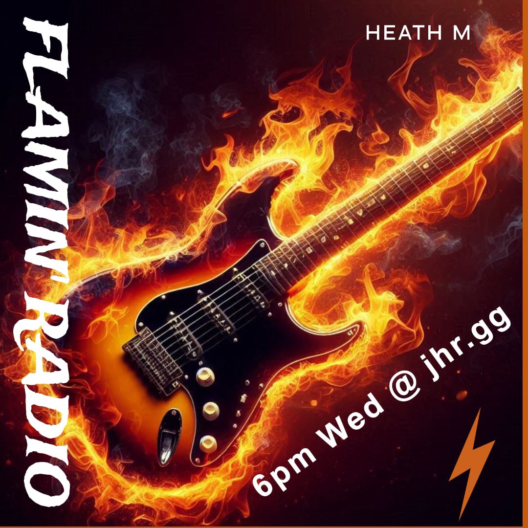 *6pm this evening - Heath M !*  Burning with great tracks ! The best selection including new releases from When Rivers Meet and the Manic Street Preachers 
🔥🔥🔥

Fire up and tune in via jhr.gg 

Or catch up on-demand at mixcloud.com/HeathMRadio🎧🎤 📻 🎙