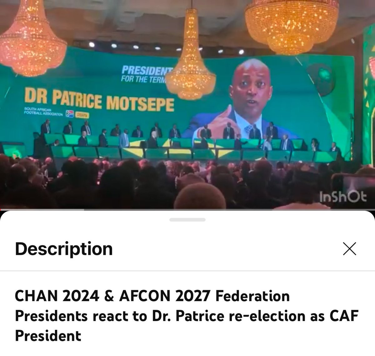 MpologomaVictor's tweet photo. AFCON 2027 & CHAN 2024 host federation presidents were pleased with the re-election of Dr. Patrice Tlhopane Motsepe for a 2nd term as CAF president.
@OfficialFUFA & @Football_Kenya presidents shared their thoughts.
Full video https://t.co/FMIRf3i2QH
#4YearsOfProgress https://t.co/fZpUhWhCCf