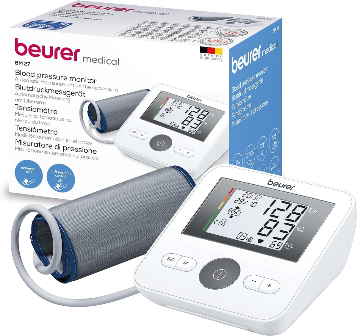 OfertonDiario's tweet image. &quot;Tensiómetro de brazo digital Beurer BM 27 con control de ajuste del manguito, indicador de riesgo, detección de arritmias y mensajes de error.&quot;

🚫 Precio Original 🚫: 29,99€  
💫 OFERTA 💫: 23,82€ 
amazon.es/dp/B01B4PKQL2?…
#productosnaturales #cuid ...