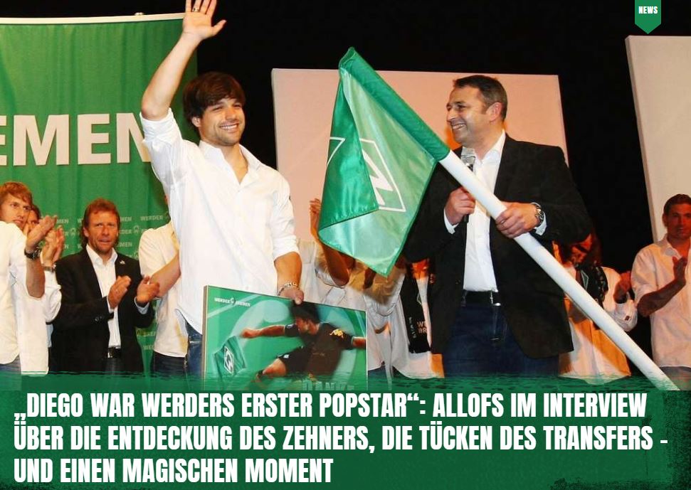 DeichStube's tweet photo. Ex-#Werder-Manager Klaus #Allofs spricht im #Interview mit der #DeichStube über die Entdeckung von #Diego, die Tücken des #Transfers und einen magischen Moment👉https://t.co/W1TDB77xQQ
#Bundesliga #ObrigadoMagico https://t.co/NLgwhr08Uc