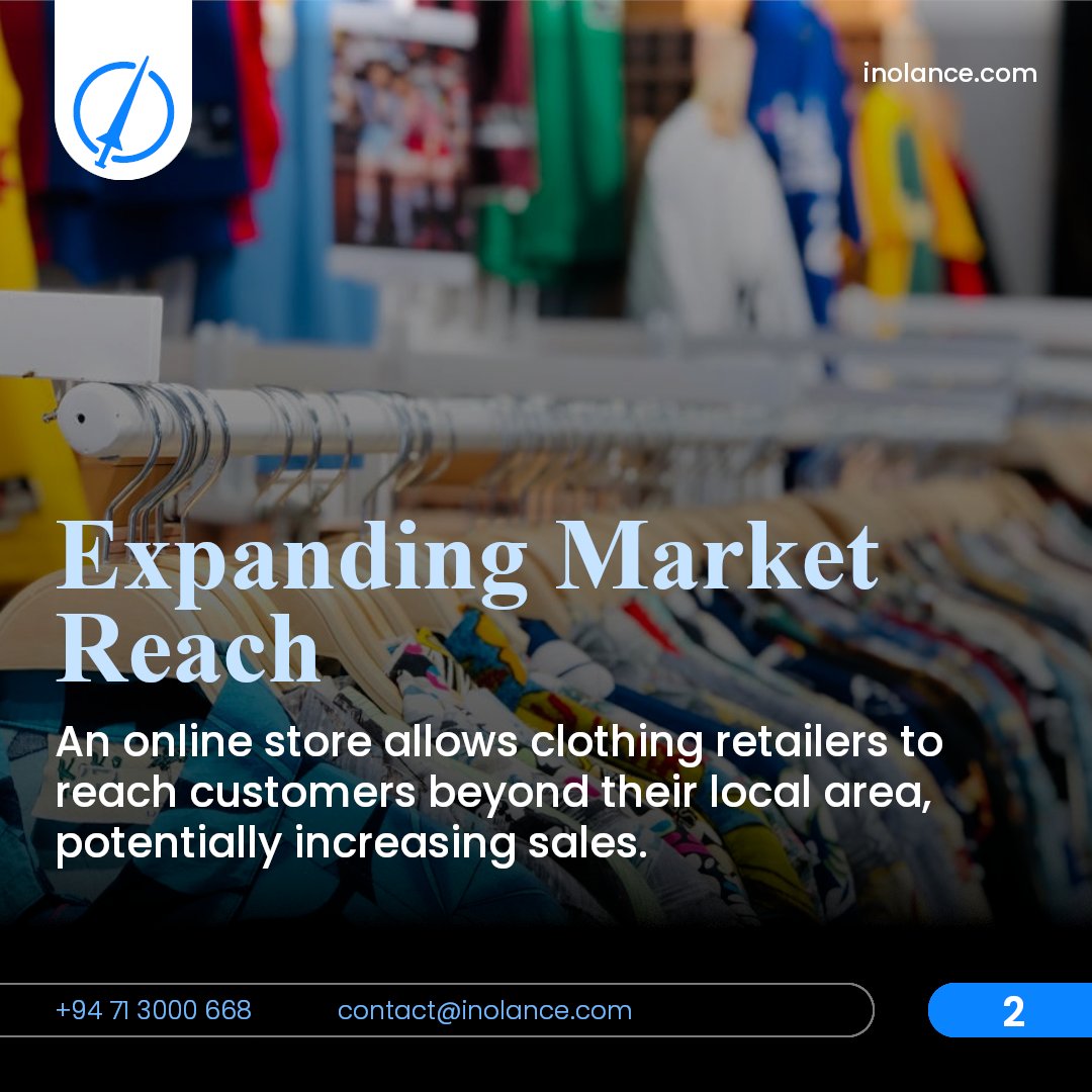 InolancePvt's tweet photo. The Impact of E-Commerce Websites on Retail Clothing Sales

Start building your website with Inolance today.

Contact Us:
📞 - +94 71 3000 668
✉ - contact@inolance.com

Our website - https://t.co/gnwD1TpMxb

#WebDevelopment #WebDesign #Inolance #WebsiteDesign #WebDesigner https://t.co/RnEurfROG8
