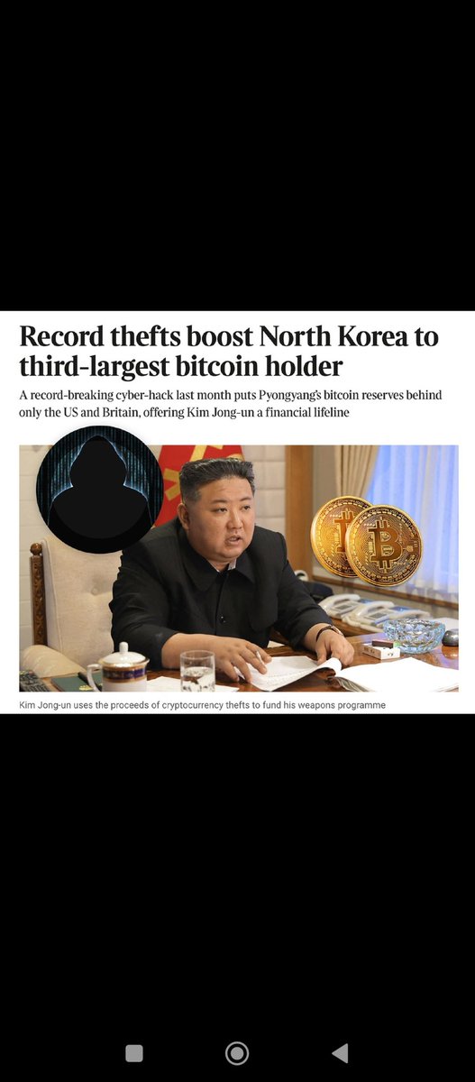 MaximKipish's tweet photo. KNDR.

North Korea is in 3rd place in terms of the amount of bitcoins after the US and the UK, - The Times The reason is the theft of cryptocurrency by hackers in the DPRK.
#USA #UK #BTC  #NorthCorea https://t.co/zPfkTiZNuh