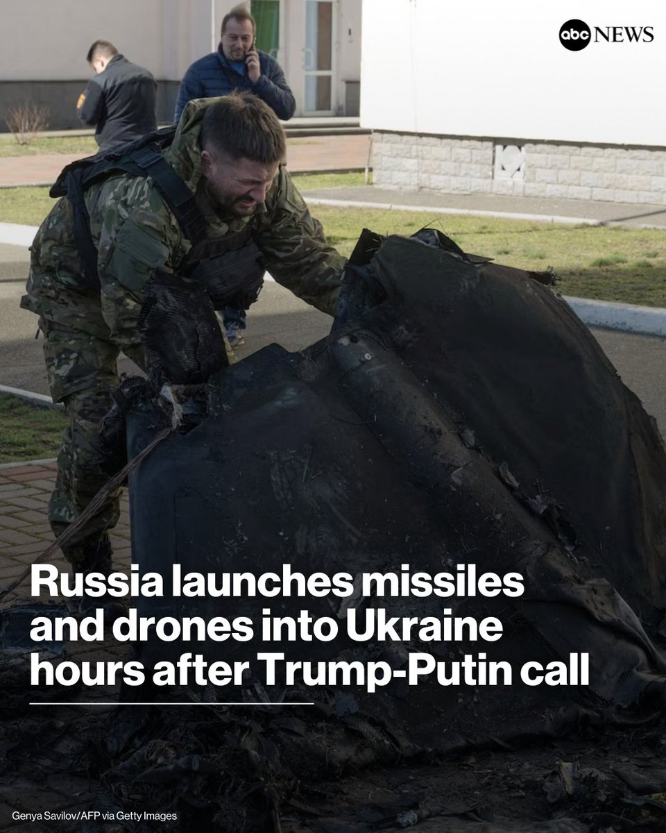 Ukrainian Pres. Volodymyr Zelenskyy said overnight missile and drone attacks launched by Russia showed that Moscow's claimed support for a ceasefire in Ukraine is not "real."

Read more: abcnews.link/wlwoN20