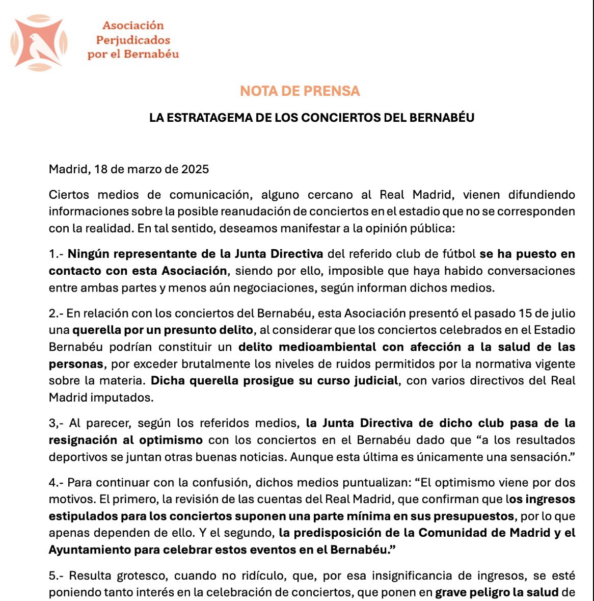 Perjudicados por el Bernabéu tweet media