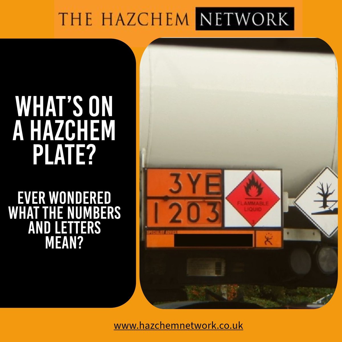 The Hazchem Network (@hazchemnetwork) on Twitter photo Information Plates on Chemical Tankers in the UK
Lets all ensure compliance and stay informed.
For help with all your packaged chemicals get in touch today
π - 01455 856004
π© - laura@hazmail.co.uk
πΈοΈ - buff.ly/w4N8uIe
#ChemicalTransport #SafetyFirst #EmergencyResponse Information Plates on Chemical Tankers in the UK
Lets all ensure compliance and stay informed.
For help with all your packaged chemicals get in touch today
π - 01455 856004
π© - laura@hazmail.co.uk
πΈοΈ - buff.ly/w4N8uIe
#ChemicalTransport #SafetyFirst #EmergencyResponse