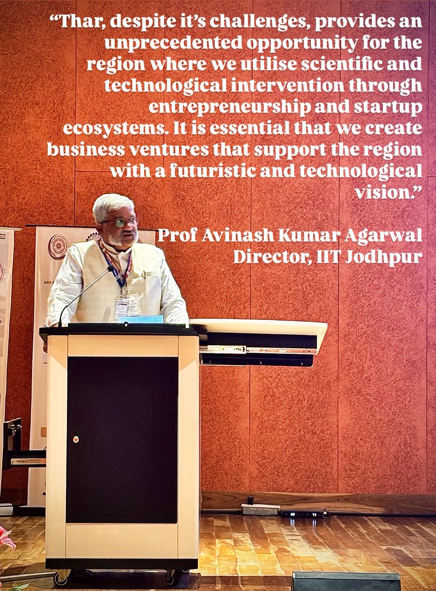 Indian National Science Academy (INSA) (@insa_academy) on Twitter photo Prof Avinash Kumar Agarwal, Director, <a href="/iitjodhpur/">Indian Institute of Technology Jodhpur</a> emphasises the need for scientific vision led economic progress.
#THRIVE2025 #Thar Prof Avinash Kumar Agarwal, Director, <a href="/iitjodhpur/">Indian Institute of Technology Jodhpur</a> emphasises the need for scientific vision led economic progress.
#THRIVE2025 #Thar
