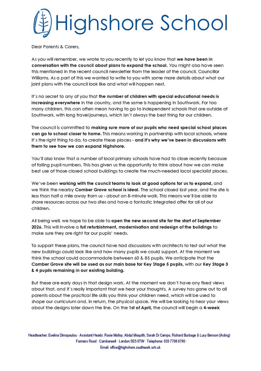 Highshore School tweet media