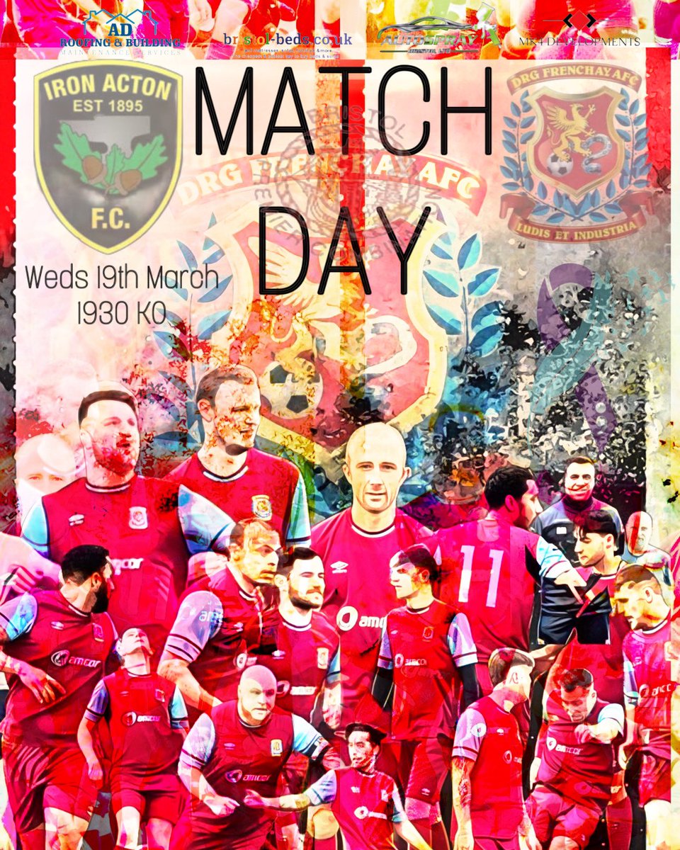 MATCHDAY 💙💜
Tonight we play catch up against <a href="/acton_iron/">Iron Acton FC</a> in a <a href="/_BPCL/">uhlsport Bristol Premier Combination</a> 
Playing at the <a href="/YateTownFC/">Yate Town FC</a> stadium under the lights.
In good form looking for another 3 points and more importantly good performance from the lads! 
Come and support the guys tonight730pm kick off
#upthedurge