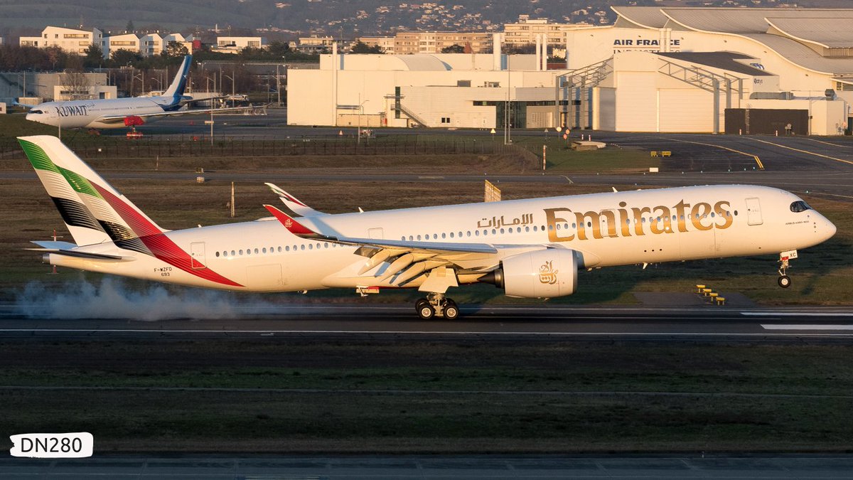 #Emirates have just announced an additional Airbus A350 routes emirates.com/media-centre/e…

The next #Airbus A350 to be delivered will be A6-EXC. The first flight was completed on 20.01.2025.

21 MAR
EK7350 A359 A6-EXC STA 0430L
TLS - DXB

24 MAR
EK837 DXB - BAH

#aviation #avgeek
