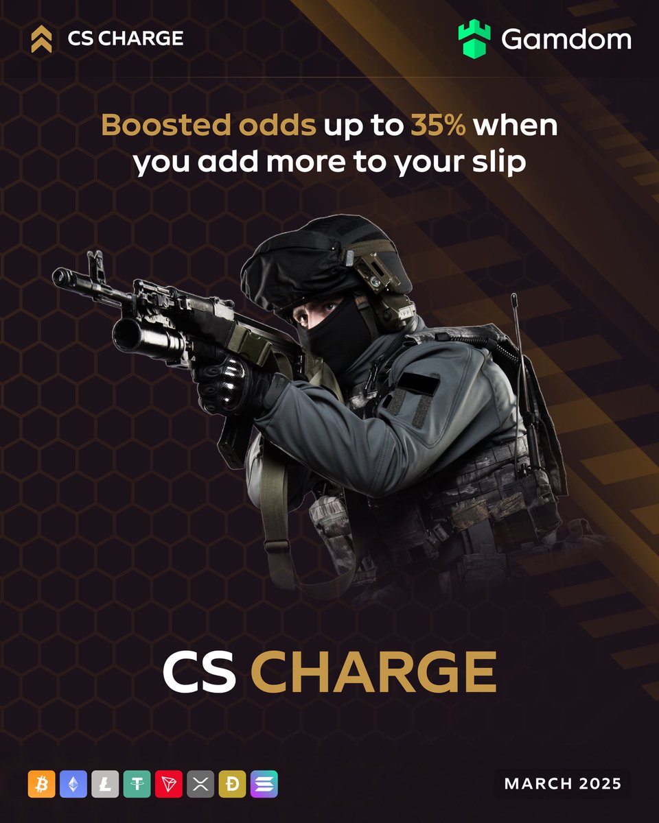 💥 Introducing… CS Charge! 💥

Trigger up to a 35% odds boost when you bet on the #BLASTOpen! 🔫

#CS2 fans, you won't want to miss this… 🙌

🔗 gamdom.com/sports/esports…