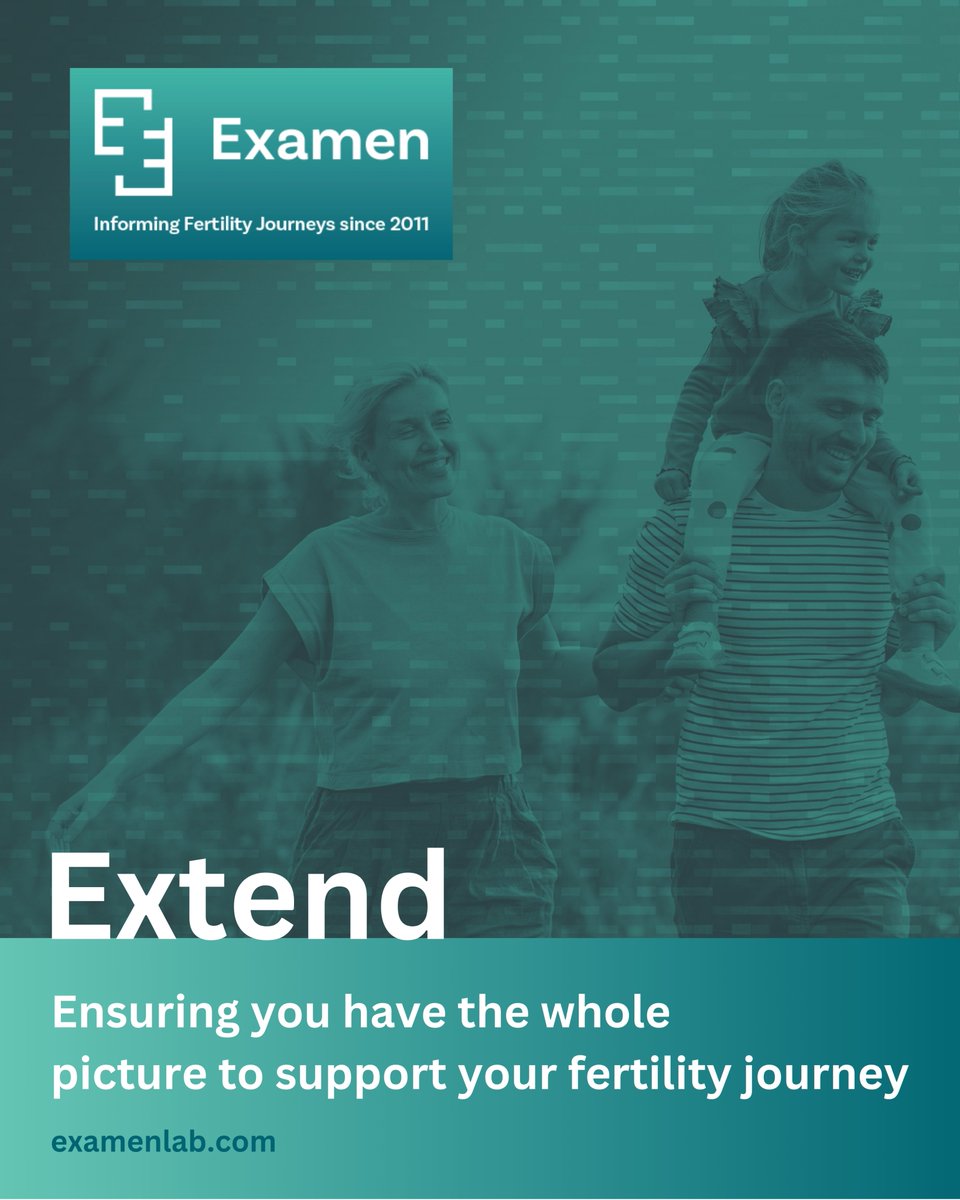Meet #Extend: A New Era in #MaleFertility Testing 🧬 

Examen’s latest cutting-edge test that exclusively measures sperm double-strand DNA breaks (dsDB), a key factor in male infertility &amp; recurrent pregnancy loss (RPL).

Ready to explore? Click here ➡️ tinyurl.com/yj9jzz43