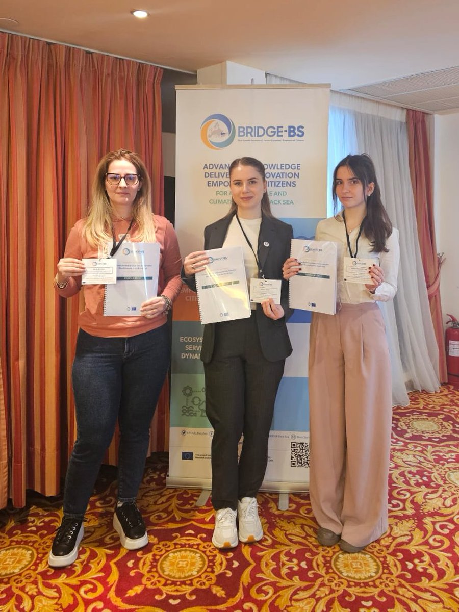 #BRIDGEBS brought together early-career #policymakers and #scientists at Winter School in Athens!

BSYA 🇲🇩<a href="/IsacAliona/">Aliona Isac</a> 🇧🇬<a href="/KaliKaradimova/">Kalina</a> &amp; 🇷🇴 Elena Bisinicu are engaging in <a href="/BRIDGE_BlackSea/">BRIDGE Black Sea</a> Winter School, enhancing #science for #policy towards #BlackSea's sustainable #BlueEconomy.