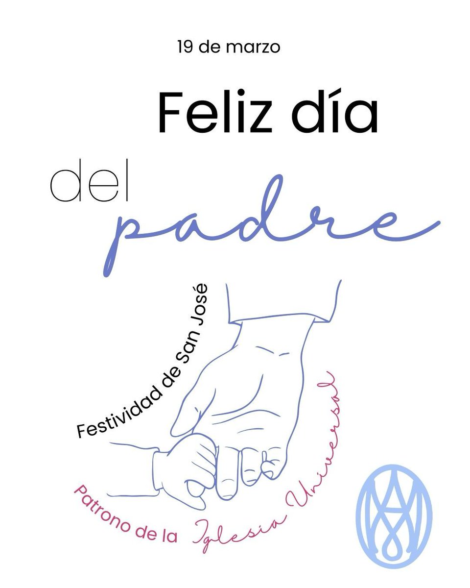 princesaconcep's tweet photo. Hoy celebramos dos acontecimientos: el Día del Padre 🧑🏼👧🏻👦🏼 y la festividad de San José, su figura fue esencial en la vida de Jesús, pues Dios le confió sus mayores tesoros: Jesús y María. Por ello, la Iglesia ⛪️ le rinde hoy homenaje.
!Felicidades a los padres, Josés y Josefas! https://t.co/gM5xn3EM5N