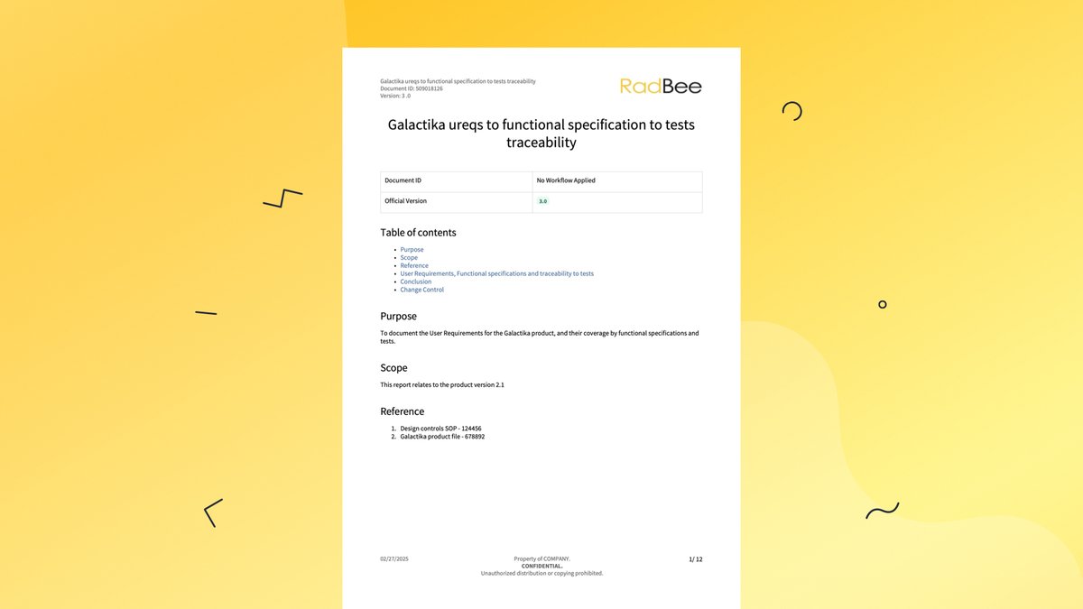 Need to export Confluence content with essential metadata for audits? ✅ RadBee &amp; AppFox’s Compliance Documentation Template ensures every Confluence export made using Scroll PDF Exporter meets industry standards.

🔗 Check out the template: ow.ly/pH8m50VjbEq