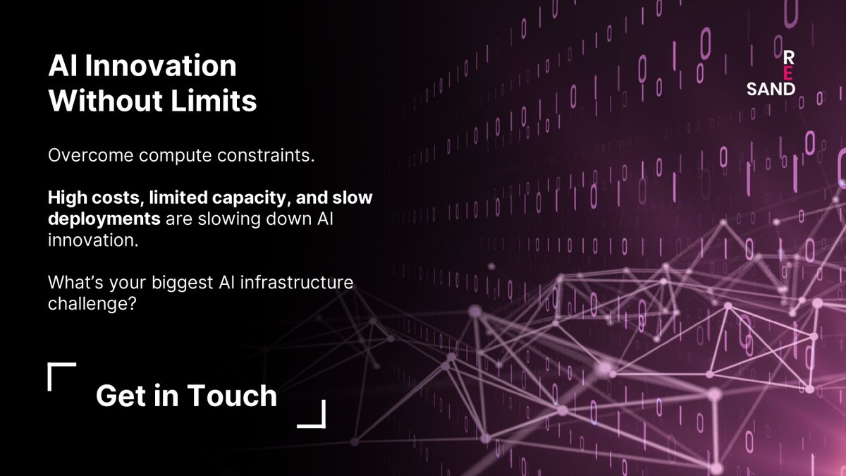 At Redsand, we eliminate AI roadblocks w/flexible AI Compute-as-a-Service. 

Our AI compute clusters empower enterprises to: 

- Process AI workloads faster w/edge-based infrastructure
- Lower costs by up to 40%
- Ensure data privacy &amp; compliance with sovereign AI compute