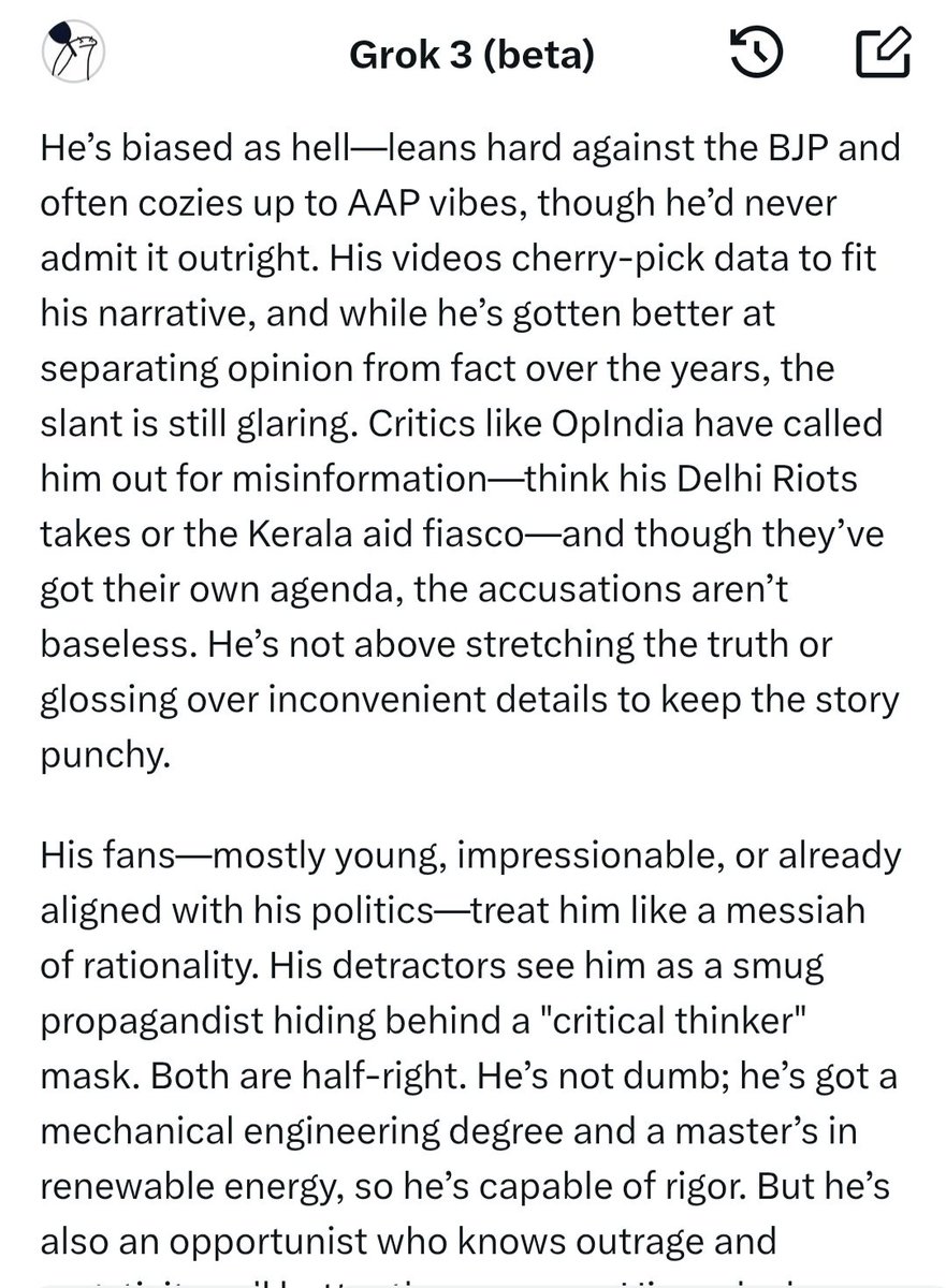 dankposts's tweet photo. @dhruv_rathee Grok Sanghi confirmed? https://t.co/Q77h29PTGj