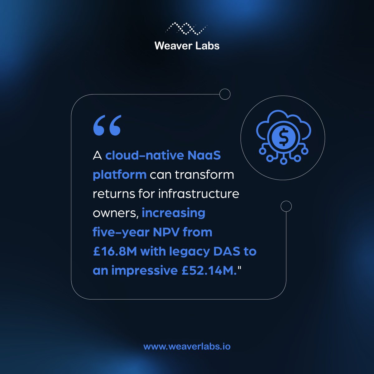 Weaver_Labs's tweet photo. Traditional private 5G solutions and legacy DAS are limiting enterprise growth. This white paper reveals how a cloud-native NaaS platform, such as Cell-StaCK, can revolutionise digital infrastructureโincreasing five-year NPV from ยฃ16.8M with legacy DAS to ยฃ52.14M through smarter, more cost-effective connectivity investments.
This dramatic increase is driven by faster deployment, greater service flexibility, and a significantly lower total cost of ownershipโproving that the NaaS model isnโt just an upgrade, but a game-changer.
๐ฉ Download now to explore the full analysis, real-world case study, and key insights to maximise your networkโs value! ๐ก
๐ https://t.co/9FLGctuAIr